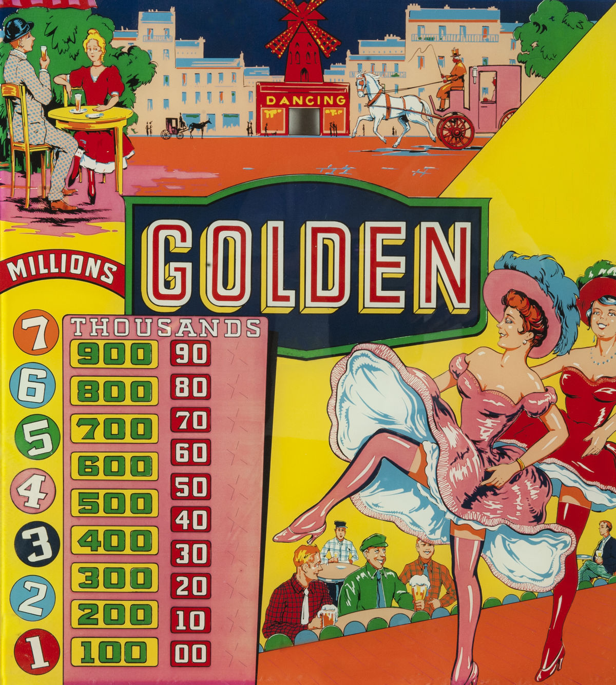 Golden, (Alben, 1958) (Bruno Pelletier) Backglass