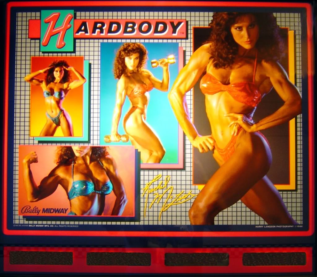 Hardbody (Bally, 1987) Backglass