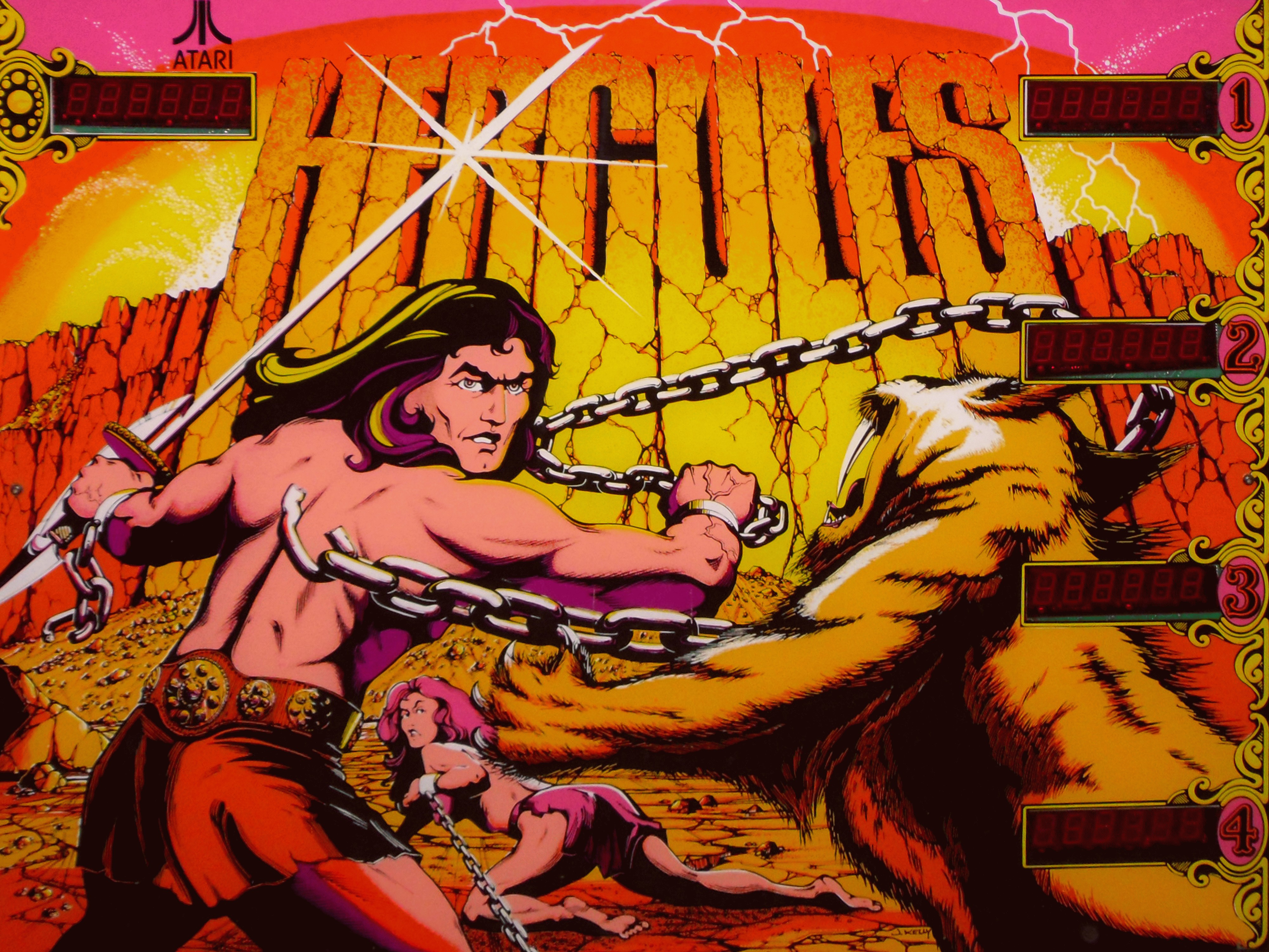 Hercules (Atari, 1979) (dboyrecords) Backglass