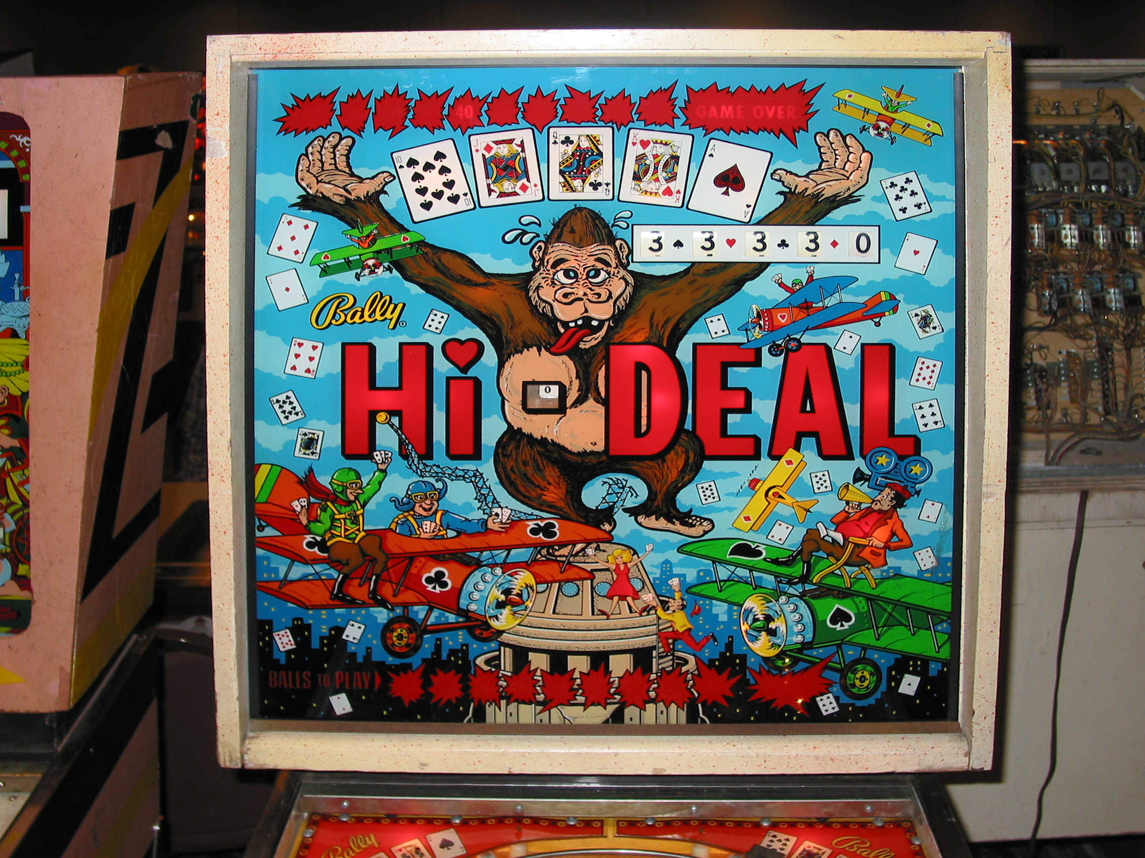 Hi-Deal (Bally, 1975) Backglass