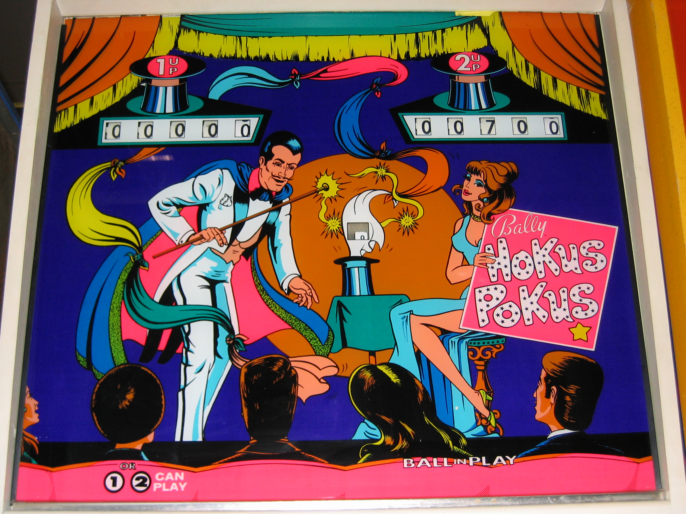 Hokus Pokus (Bally, 1976) Backglass