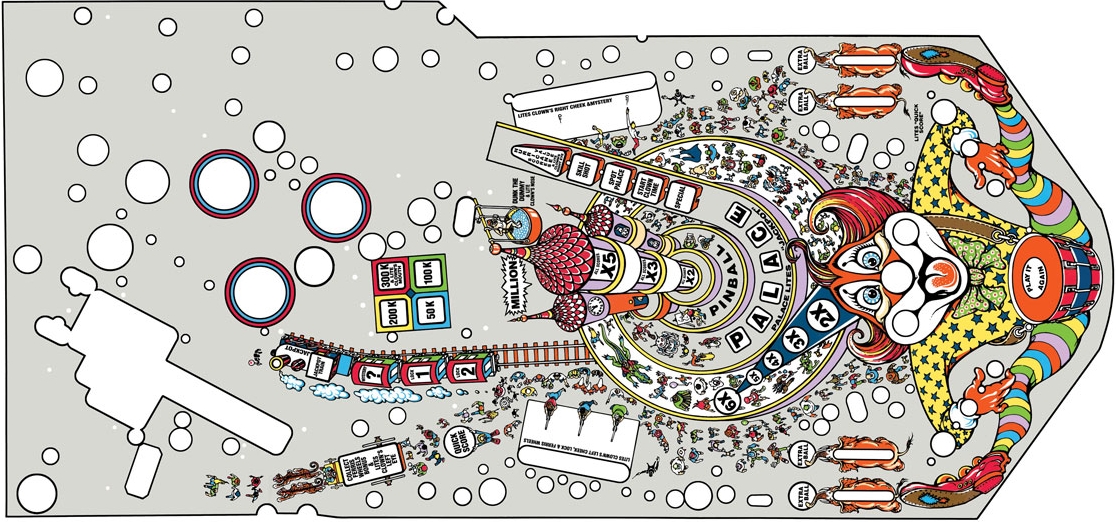 Hurricane (Williams, 1991) (overlay) (PBC) Playfield