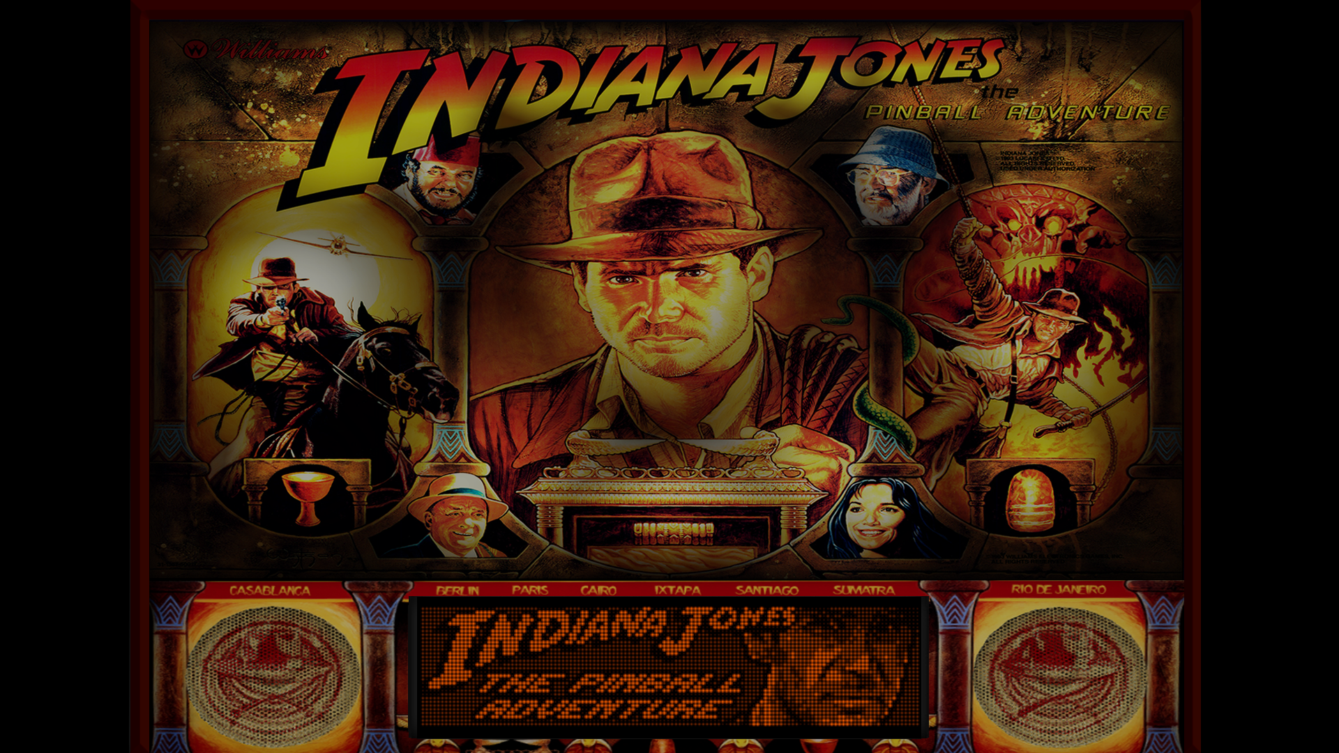 Indiana Jones The Pinball Adventure (Williams, 1993) Backglass FX Table_133