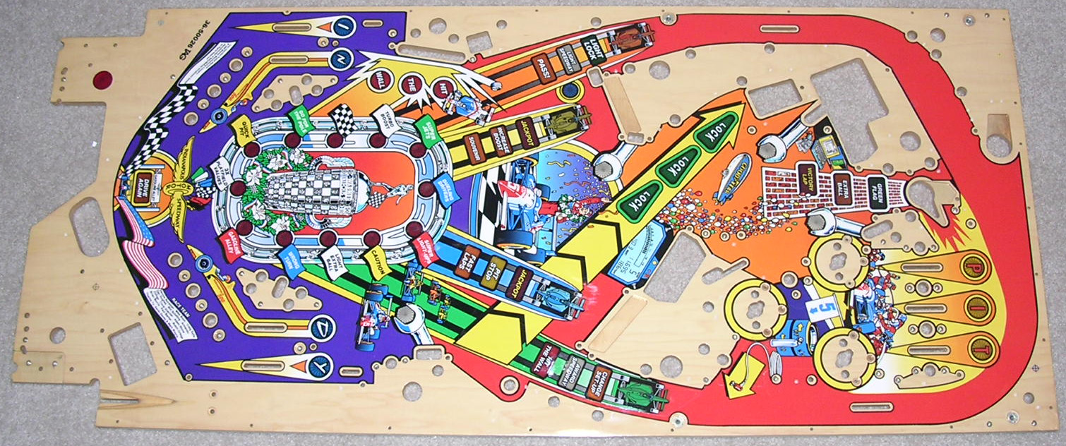 Indianapolis 500 (Midway, 1995) Playfield