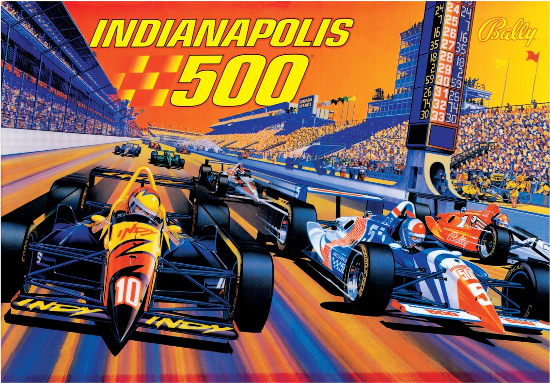 Indianapolis (Midway, 1995) (PBC) Backglass