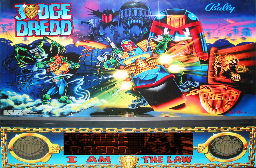 Judge Dredd (Midway, 1993) Backglass