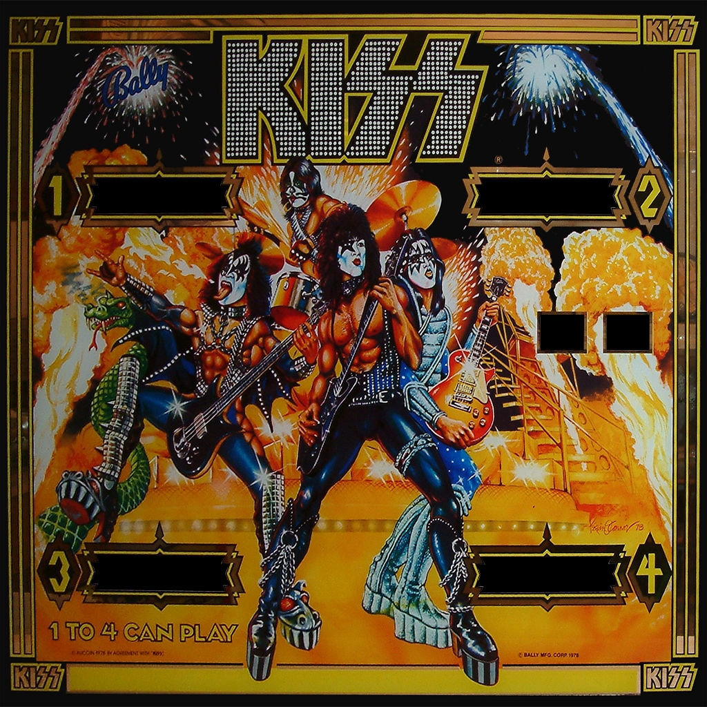 Kiss (Bally, 1979) (JPR) Backglass