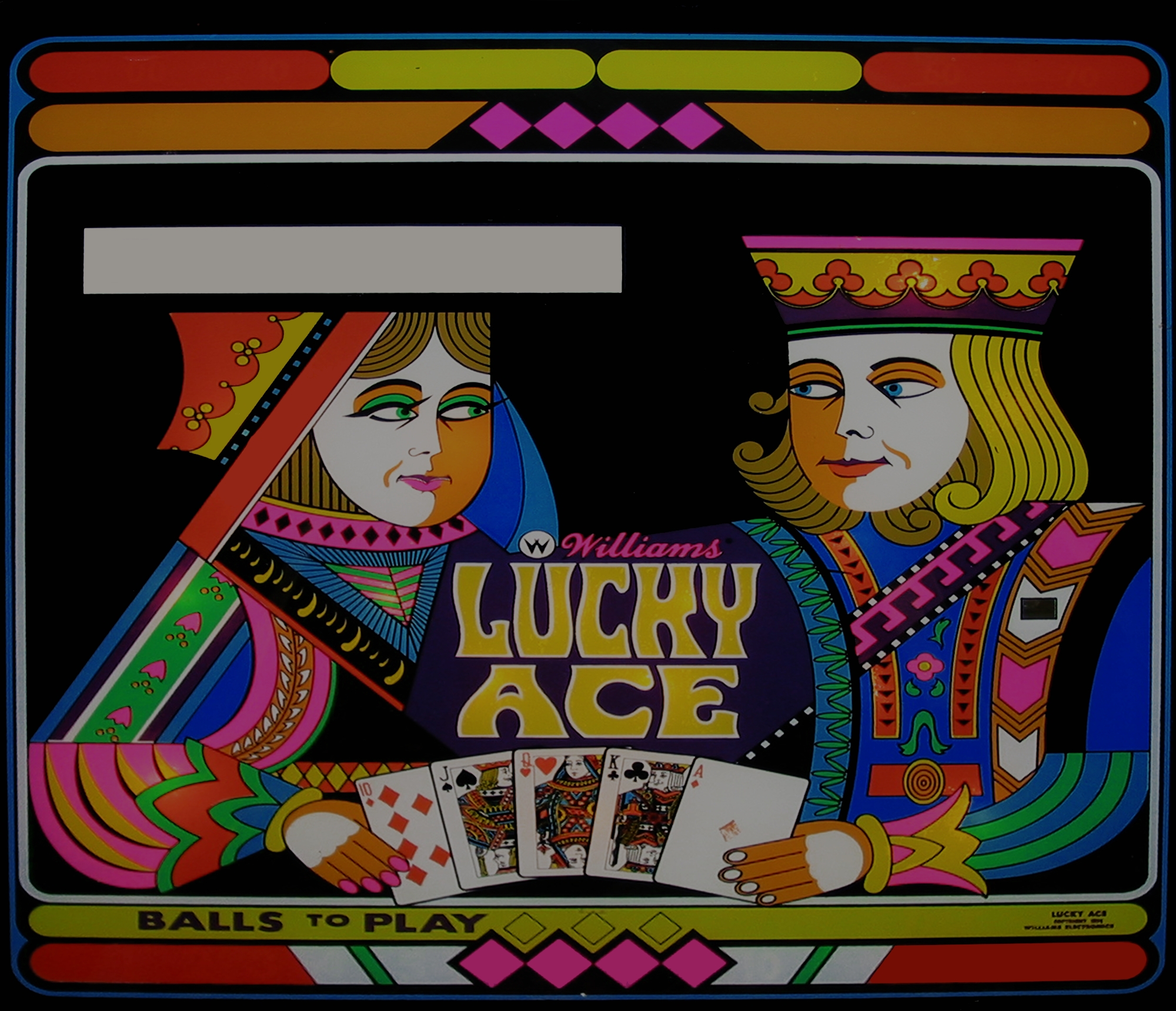 Lucky Ace (Williams, 1974) (Loserman76) Backglass