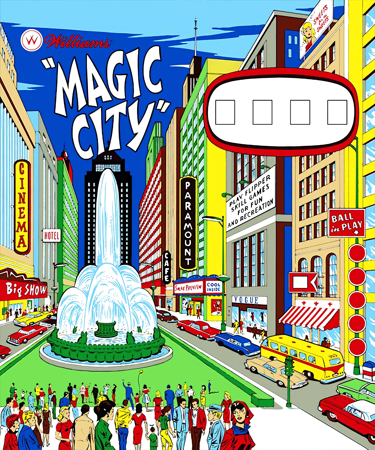 Magic City (Williams, 1967) (IkeS) Backglass