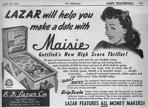 Maisie (Gottlieb, 1947) Billboard Ad