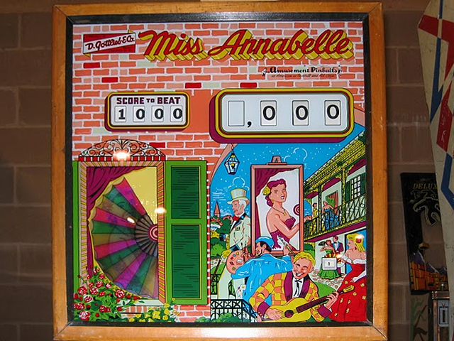 Miss Annabelle (Gottlieb, 1959) Backglass