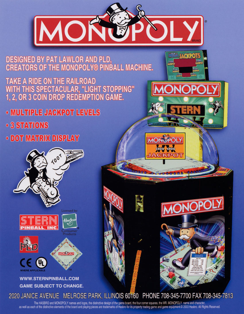 Monopoly Redemption (Stern, 2002) Flyer