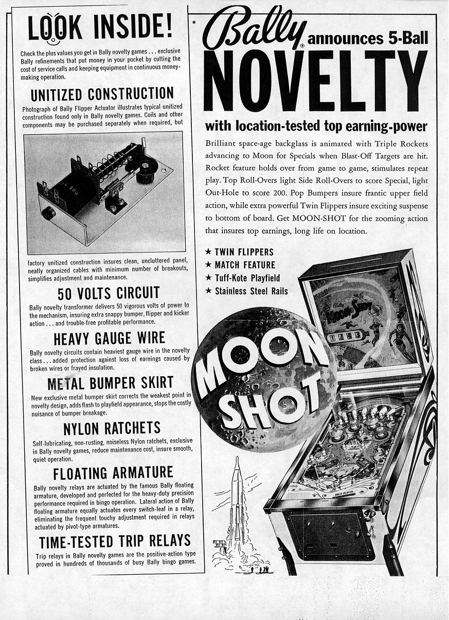 Moon Shot (Bally, 1963) Flyer