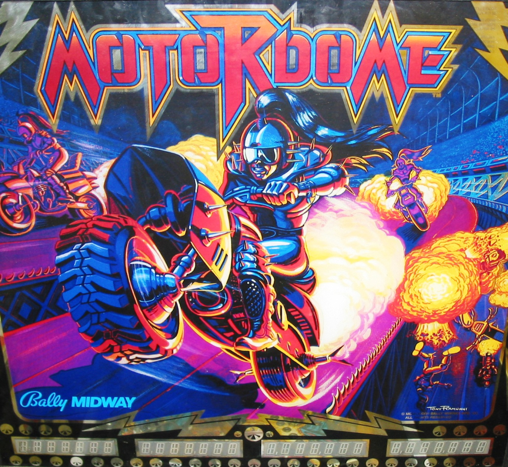 Motordome (Bally, 1976) Backglass