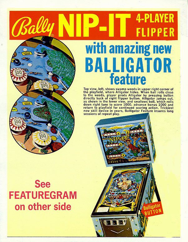 Nip-It (Bally, 1973) Flyer (Front)