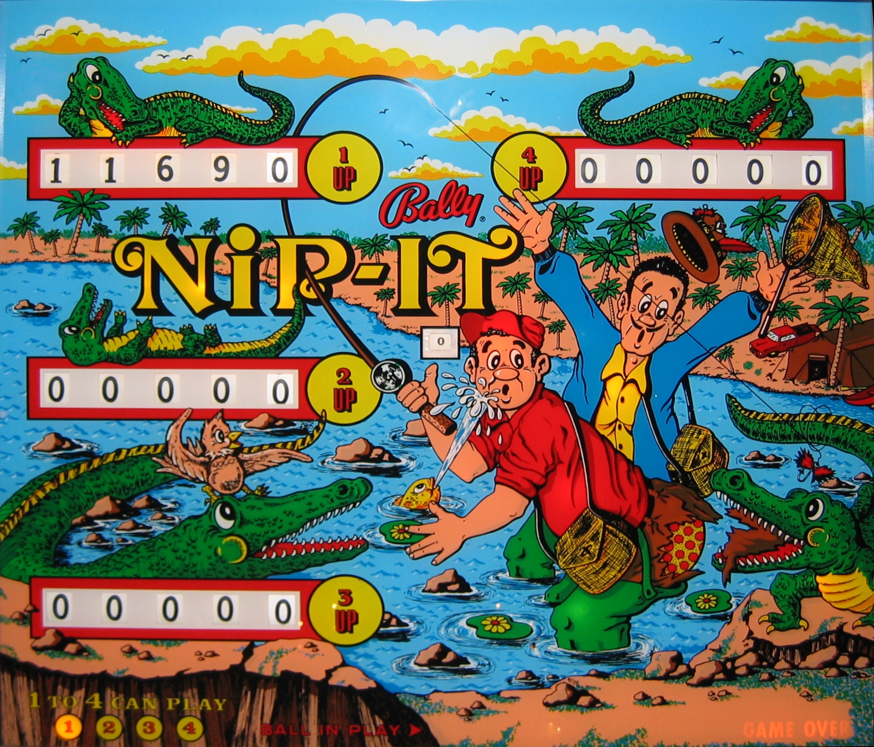 Nip-It (Bally, 1973) (PN) Backglass