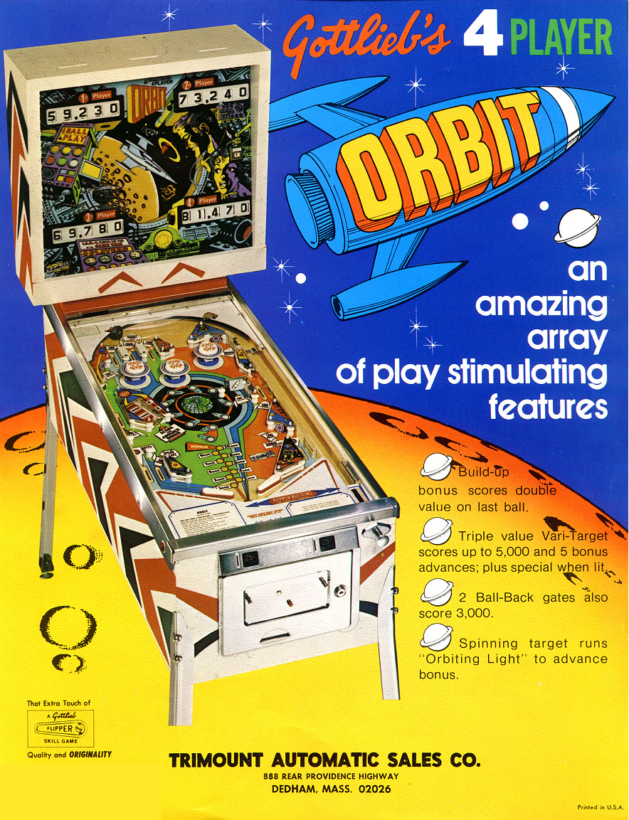 Orbit (Gottlieb, 1971) Flyer