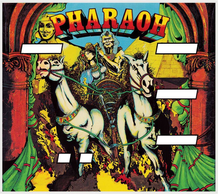 Pharaoh (Williams, 1981) (PBC) Backglass