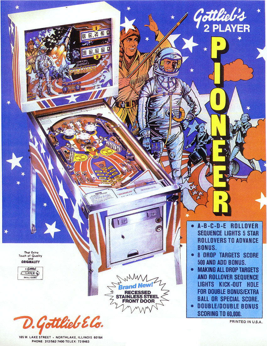 Pioneer (Gottlieb 1976) Flyer