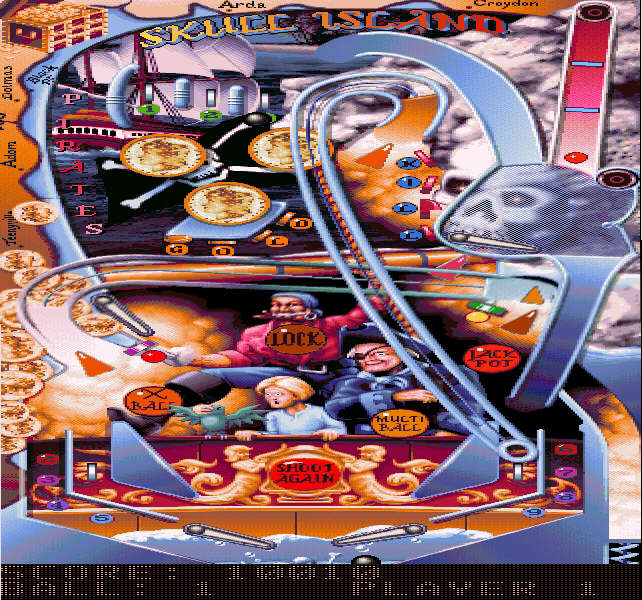 Pirates / Ultimate Pinball (GT Interactive, 1996) Playfield
