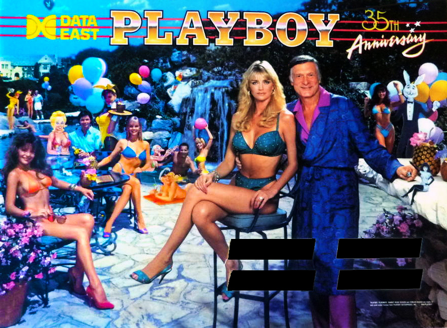 Playboy 35th Anniversary (Data East, 1989) (aldiode) Backglass