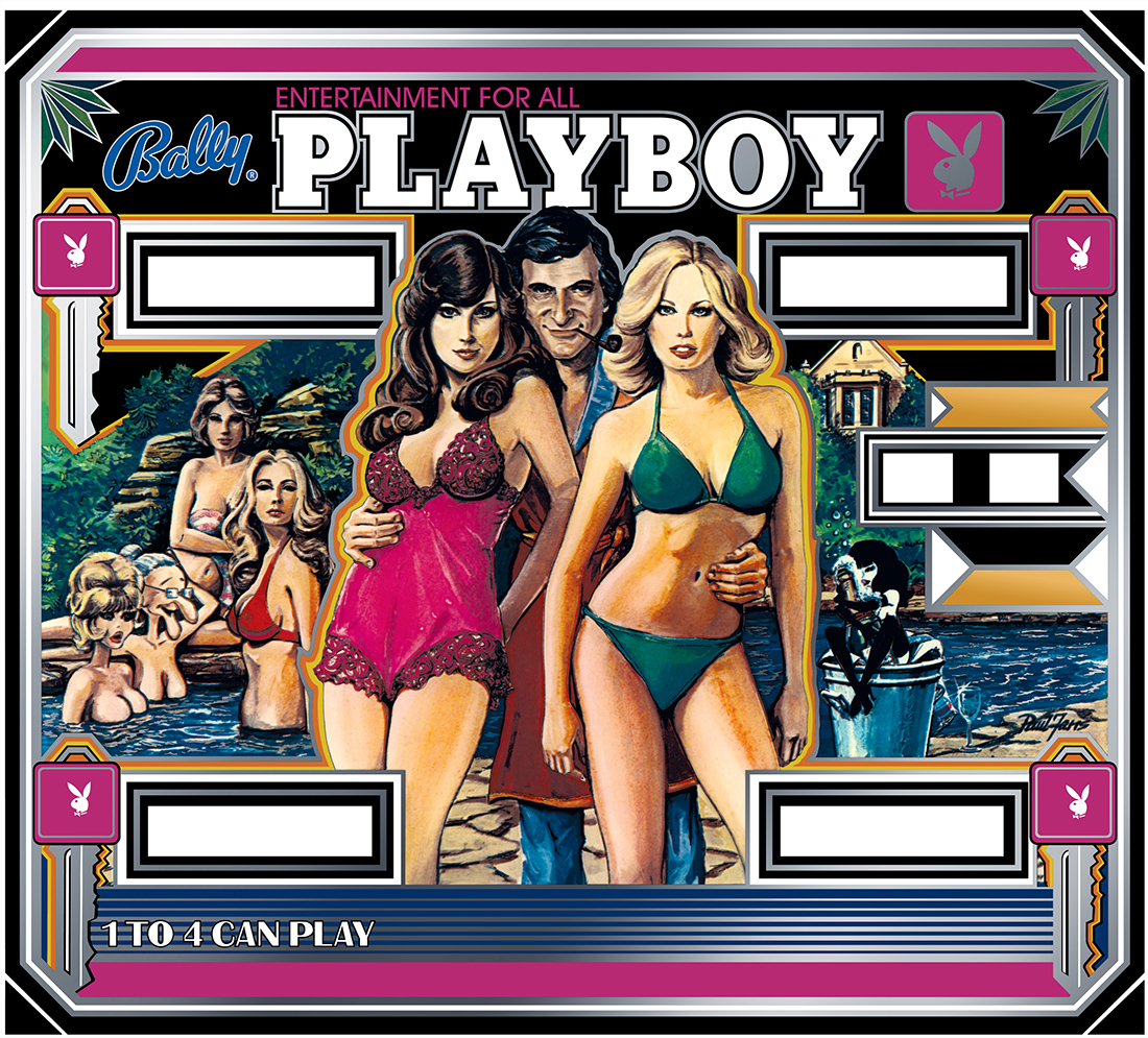 Playboy (Bally, 1978) (CPR) Backglass