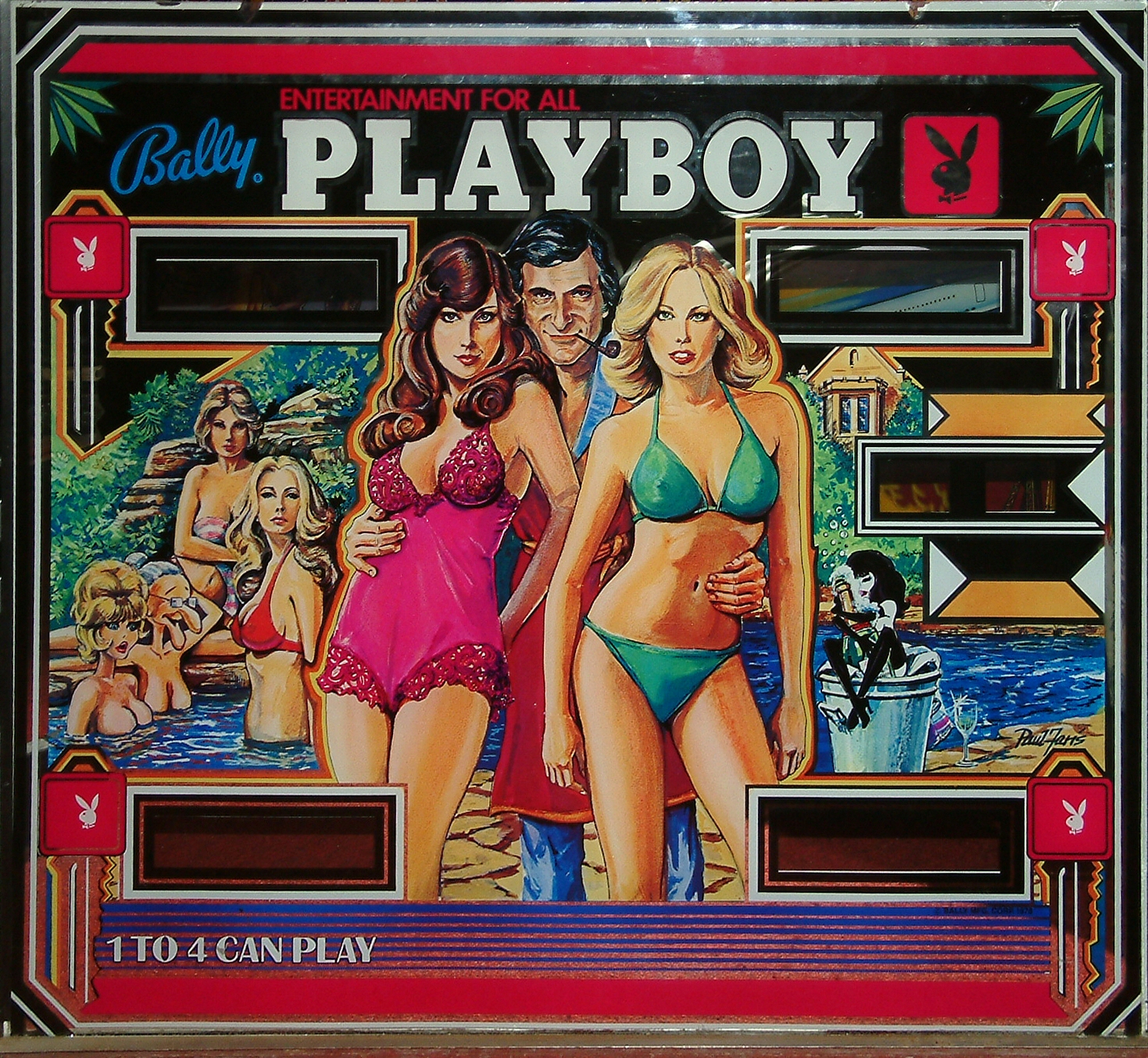 Playboy (Bally, 1978) (JPR) Backglass
