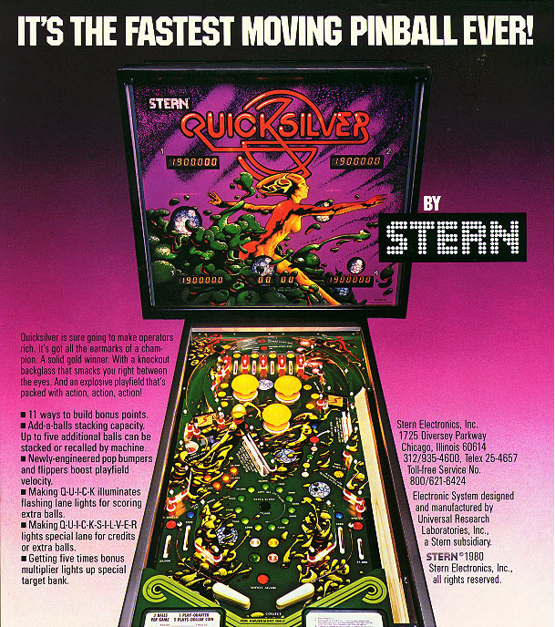 Quicksilver (Stern, 1980) Flyer
