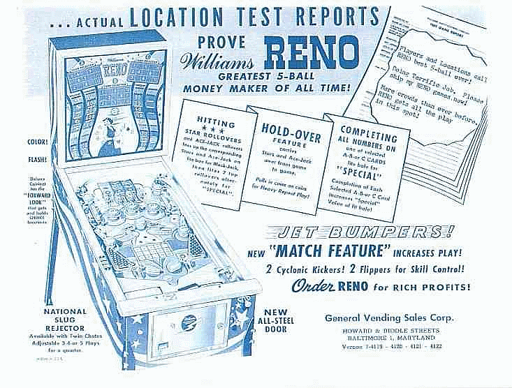 Reno (Williams, 1957) Flyer