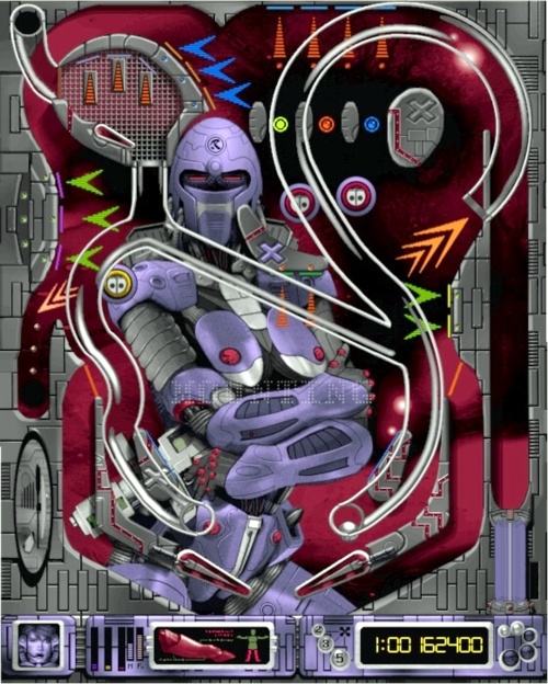 Robot / Pinball Warriors (Softkey, 1997) Playfield