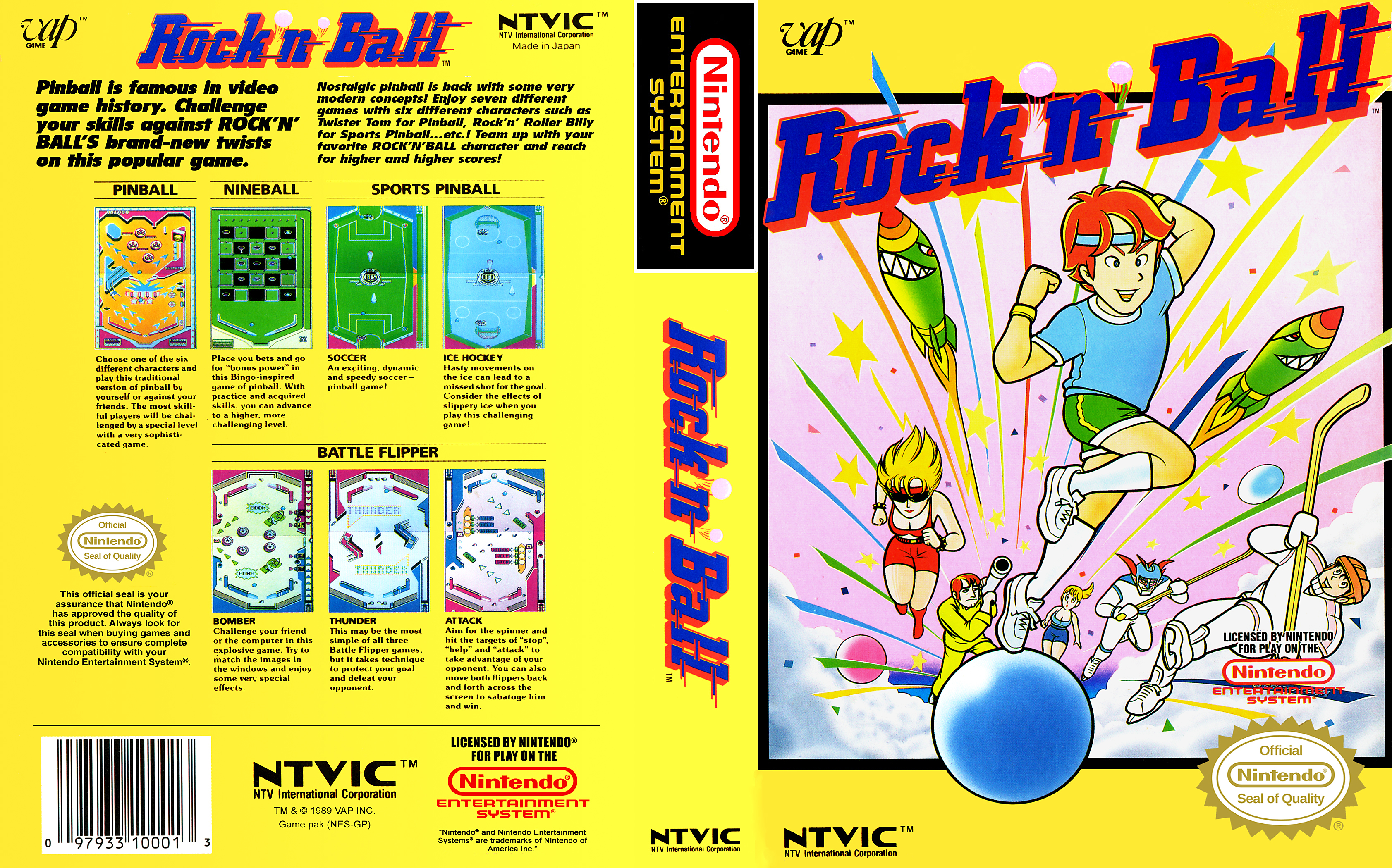 Rock 'n Ball (NTV for NES, 1990) (HD)