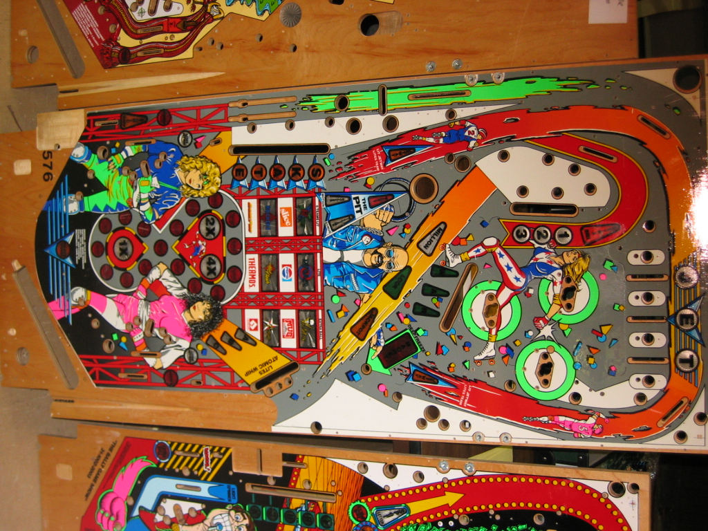 Rollergames (Williams, 1990) Playfield Bare