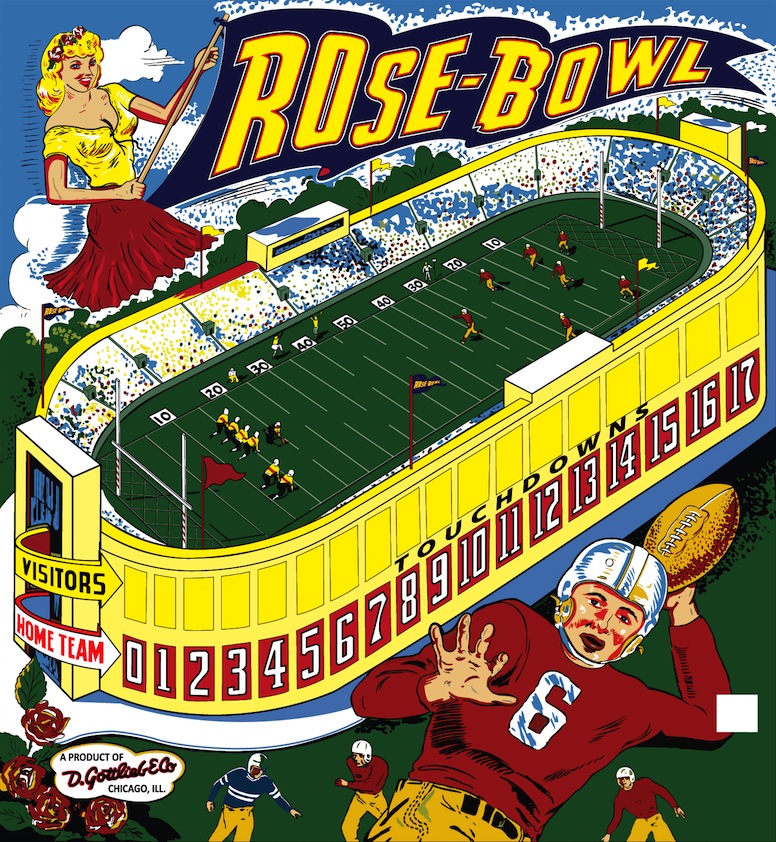 Rose-Bowl (Gottlieb, 1951) Backglass