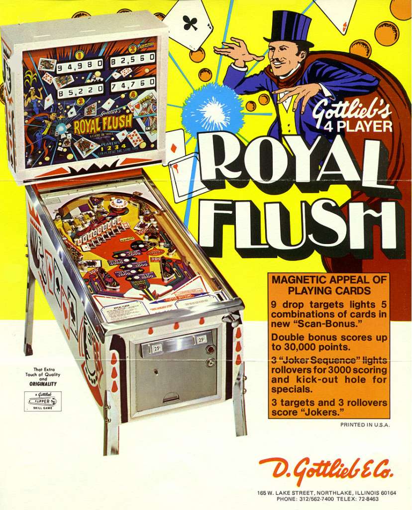 Royal Flush (Gottlieb, 1976) Flyer