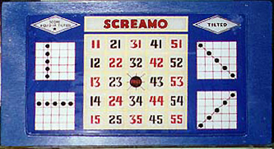 Screamo (Rock-Ola, 1935) Backglass