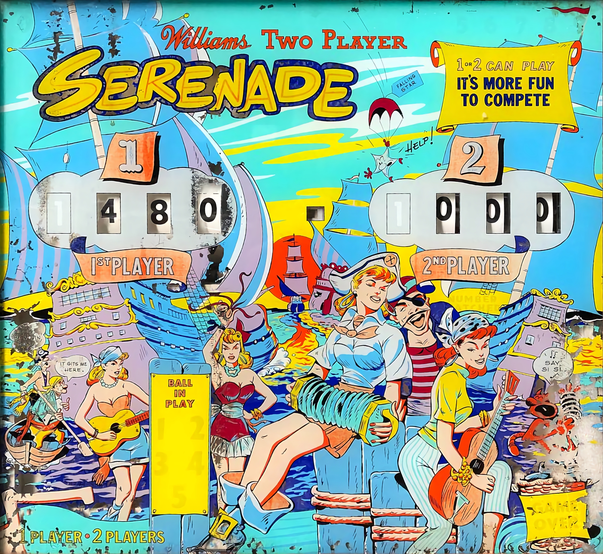 Serenade (Williams, 1960) Backglass