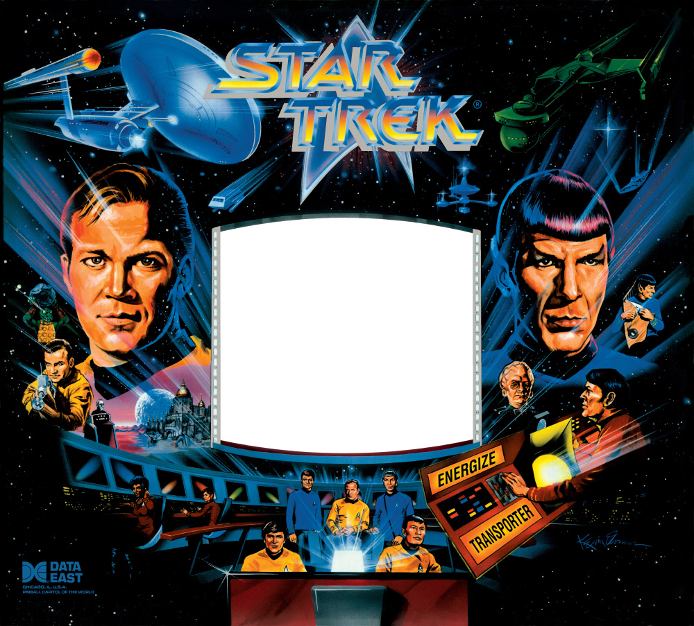 Star Trek (Data East, 1991) (CPR) Backglass