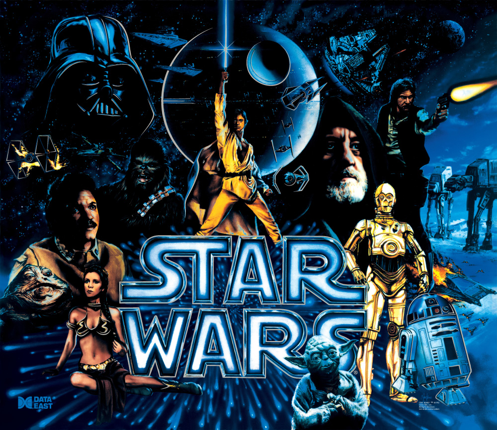 Star Wars (Data East, 1992) (CPR) Backglass