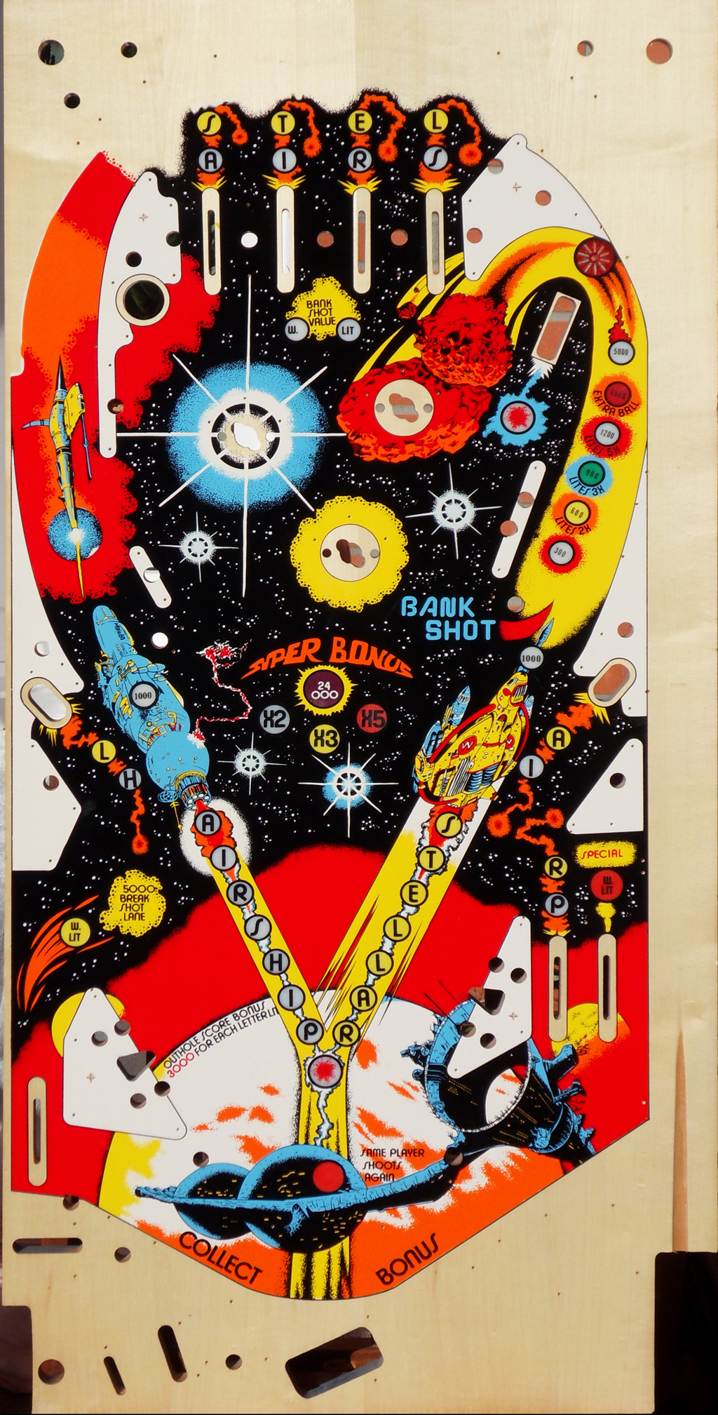 Stellar Airship (Bally, 1979) [TAB] Playfield