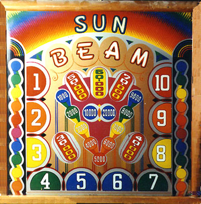 Sun Beam (Exhibit, 1941) Backglass