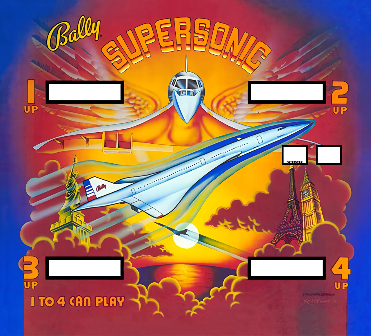 Supersonic (Bally, 1979) (IkeS) Backglass