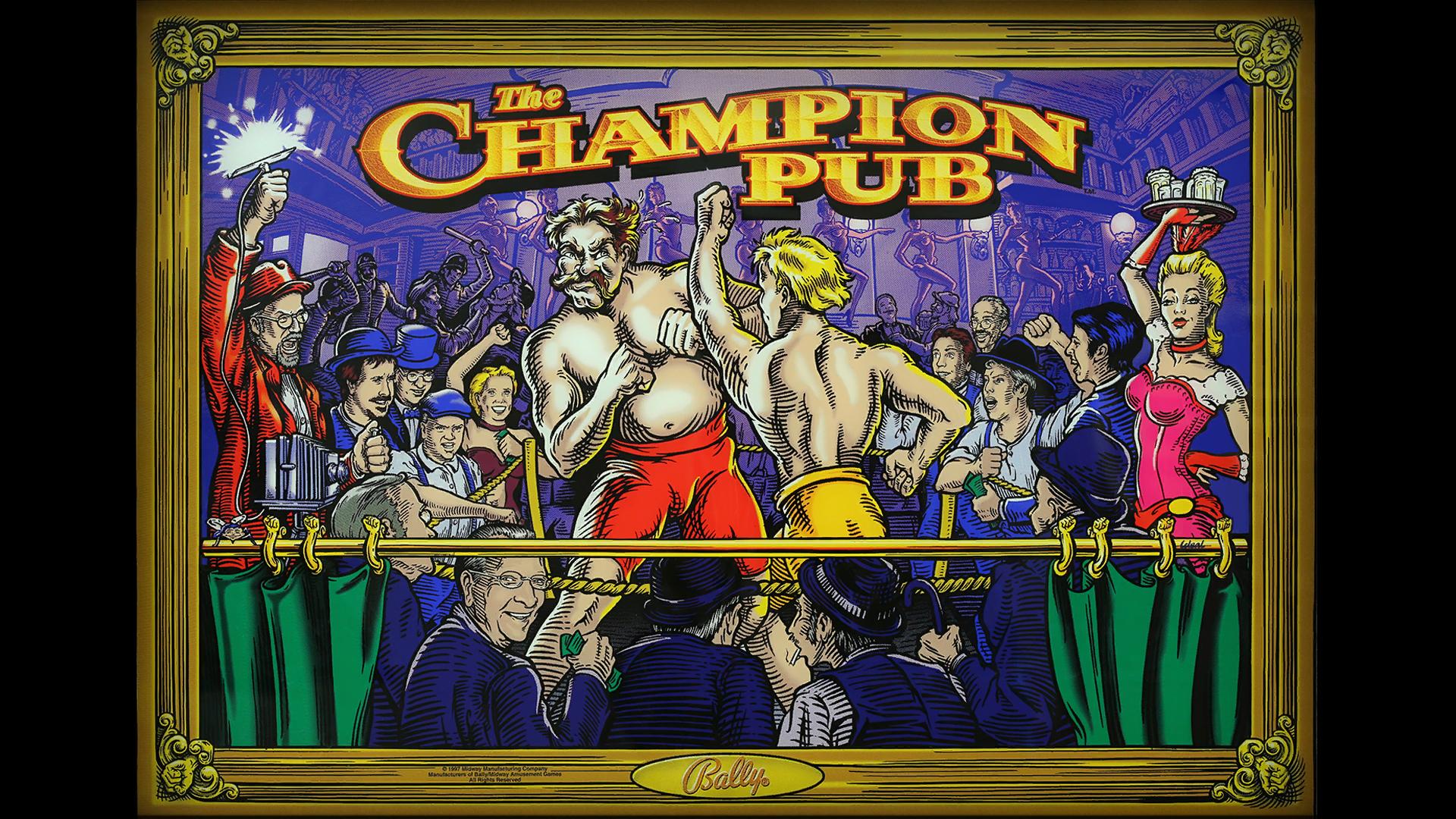The Champion Pub (Midway, 1998) (M!chelZSF) Backglass
