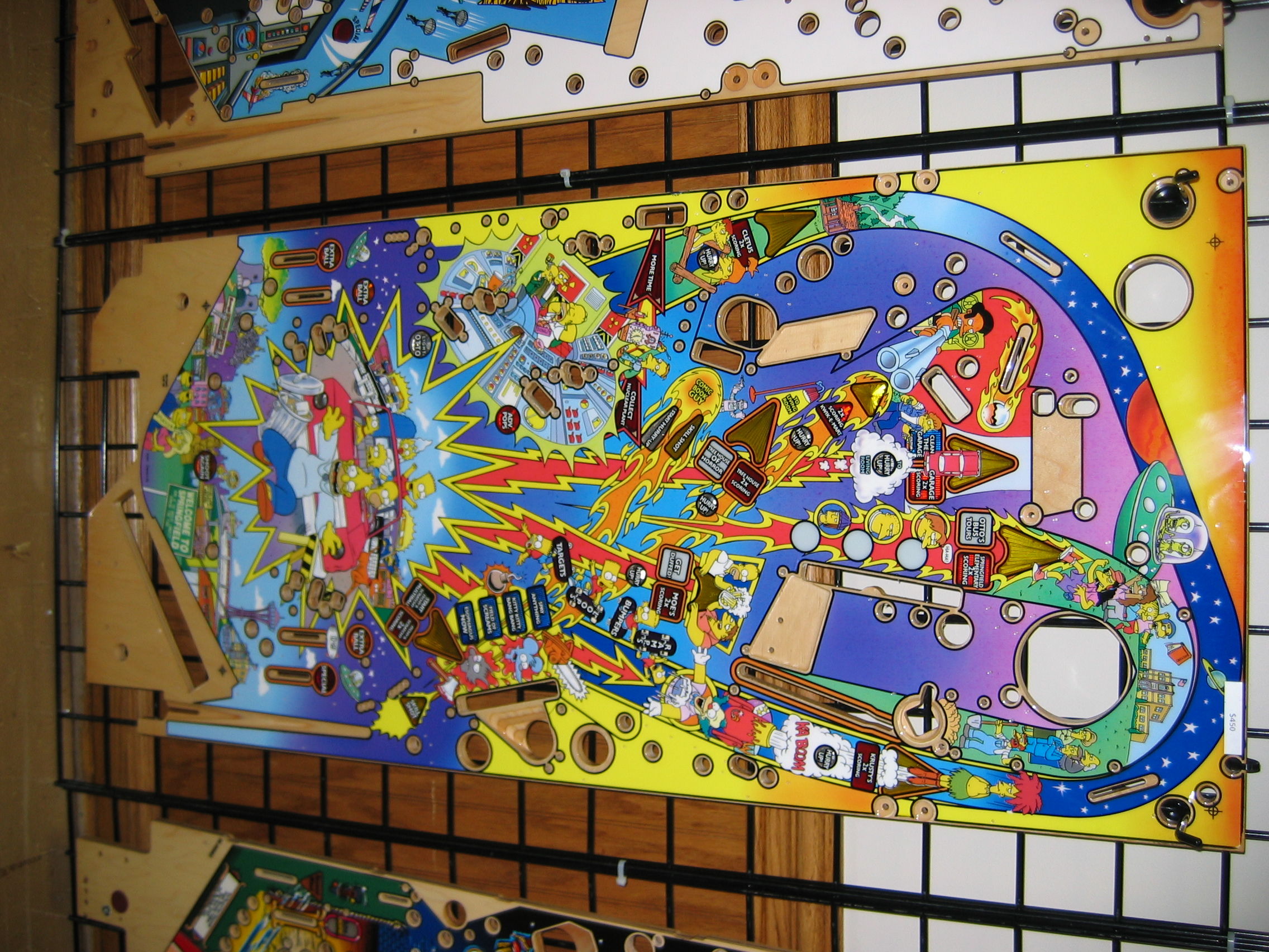 The Simpsons Pinball Party (Stern, 2003) Playfield Bare