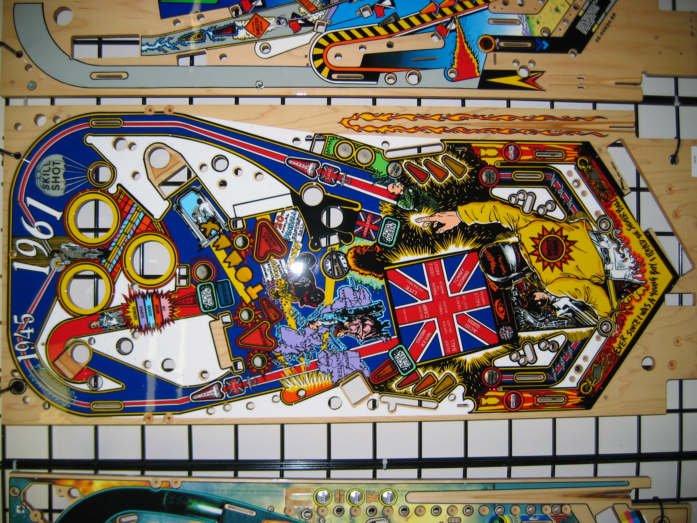 Tommy (Data East, 1994) Playfield Bare