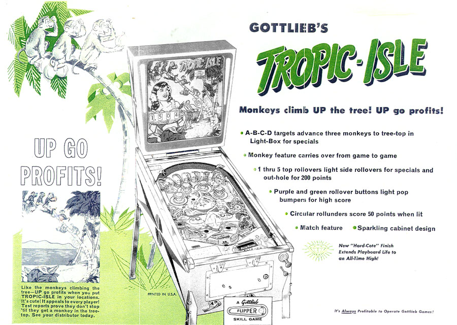 Tropic Isle (Gottlieb, 1962) Flyer