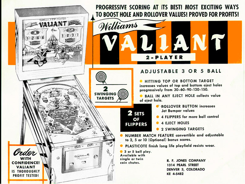 Valiant (Williams 1962) Flyer