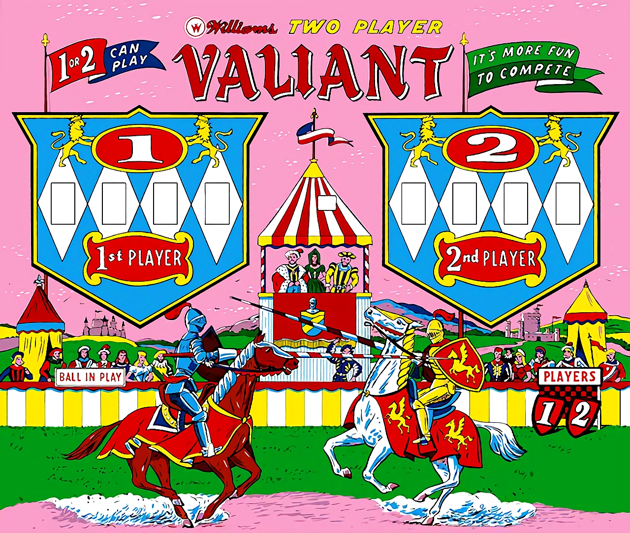 Valiant (Williams, 1962) (IkeS) Backglass