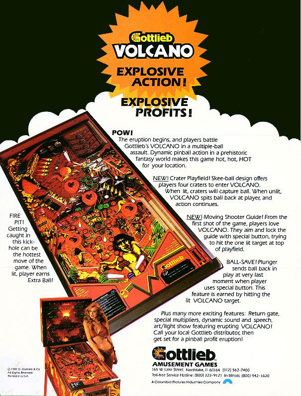 Volcano (Gottlieb, 1982) Flyer p2