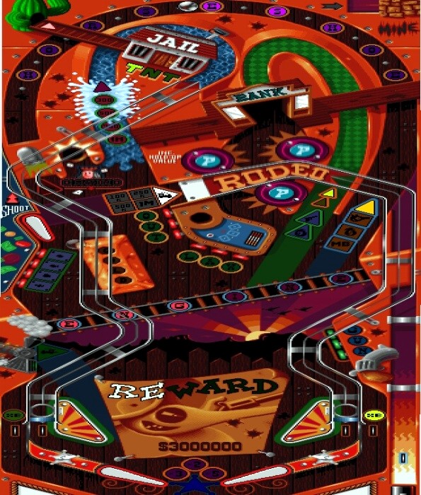 Wild West / Psycho (Codemasters, 1994) Playfield