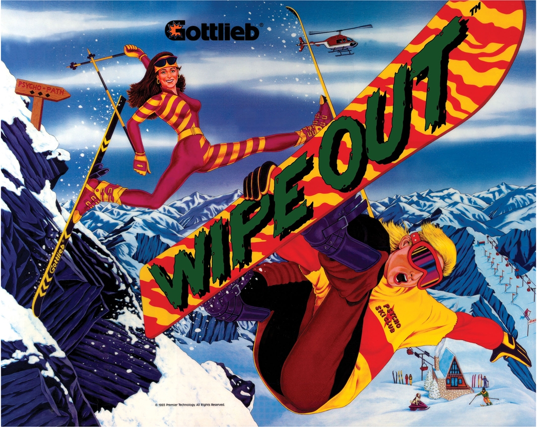 Wipe Out (Premier, 1993) (PBC) Backglass